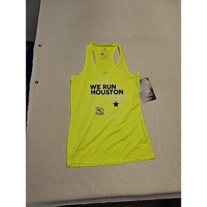 ViewSport Sweat Athletic Cut Neon Green  Racerback Tank Top 2020 Houston Marath